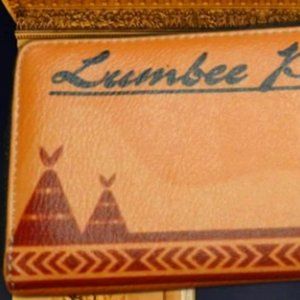 Orange Long Fashion Zippy Lumbee Pride Wallet For Women Native Ethnic Tribal